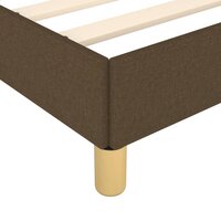 Bedframe zonder matras 90x190 cm stof donkerbruin 7