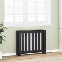 Radiatorafdekking Zwart Eiken 104 x 20 x 82 cm 3