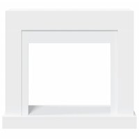 Haardombouw 100x30x87,5 cm bewerkt hout wit 4