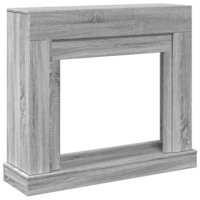 Haardombouw 100x30x87,5 cm bewerkt hout grijs sonoma eikenkleur 2