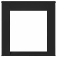 Haardombouw 100x20x100 cm bewerkt hout zwart 4