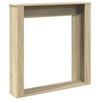 Haardombouw 100x20x100 cm bewerkt hout sonoma eikenkleurig 6