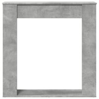 Haardombouw 100x20x100 cm bewerkt hout betongrijs 4