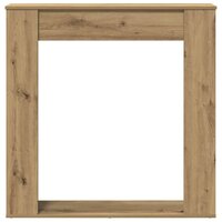 Haardombouw 100x20x100 cm bewerkt hout artisanaal eikenkleurig 4