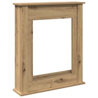 Haardombouw 75x20x87,5 cm bewerkt hout artisanaal eikenkleurig 2