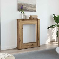 Haardombouw 75x20x87,5 cm bewerkt hout artisanaal eikenkleurig 3