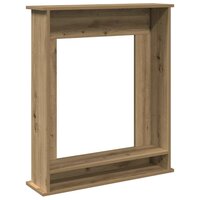 Haardombouw 75x20x87,5 cm bewerkt hout artisanaal eikenkleurig 6
