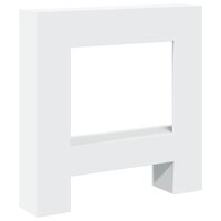 Haardombouw 81x18x82 cm bewerkt hout wit 2