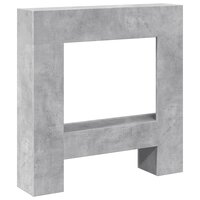 Haardombouw 81x18x82 cm bewerkt hout betongrijs 2