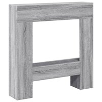 Haardombouw 81x18x82 cm bewerkt hout grijs sonoma eikenkleur 2
