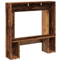 Haardombouw 81x18x82 cm bewerkt hout oud houtkleurig 6