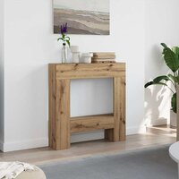 Haardombouw 81x18x82 cm bewerkt hout artisanaal eikenkleurig 3