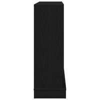 Haardombouw 100x30x87,5 cm spaanplaat zwart eikenkleurig 6