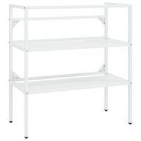 Wastafelframe 79x38x83 cm ijzer wit 2