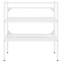 Wastafelframe 79x38x83 cm ijzer wit 3