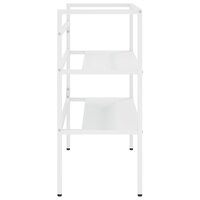 Wastafelframe 79x38x83 cm ijzer wit 4