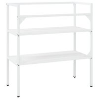 Wastafelframe 79x38x83 cm ijzer wit 5