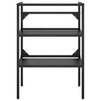 Wastafelframe 59x38x83 cm ijzer zwart 3