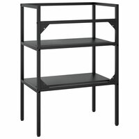 Wastafelframe 59x38x83 cm ijzer zwart 5