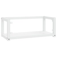 Wastafelframe wandgemonteerd 79x38x31 cm ijzer wit 5