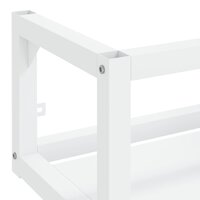 Wastafelframe wandgemonteerd 79x38x31 cm ijzer wit 6