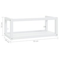 Wastafelframe wandgemonteerd 79x38x31 cm ijzer wit 7