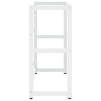 Wastafelframe 79x38x83 cm ijzer wit 4