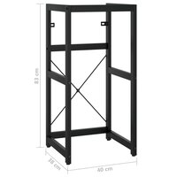 Wastafelframe 40x38x83 cm ijzer zwart 7