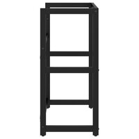 Wastafelframe 59x38x83 cm ijzer zwart 4