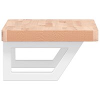 Badkamer wandschap staal en massief beukenhout 5