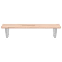 Badkamer wandschap staal en massief eikenhout 4