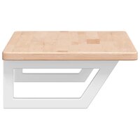 Badkamer wandschap staal en massief eikenhout 5