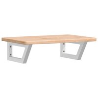 Badkamer wandschap staal en massief eikenhout 2