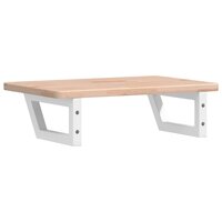 Badkamer wandschap staal en massief eikenhout 6