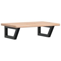 Badkamer wandschap staal en massief eikenhout 2