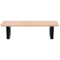 Badkamer wandschap staal en massief eikenhout 4