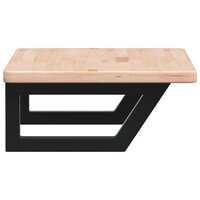 Badkamer wandschap staal en massief eikenhout 5