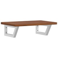 Badkamer wandschap staal en massief eikenhout 2