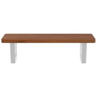 Badkamer wandschap staal en massief eikenhout 4