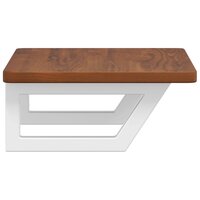 Badkamer wandschap staal en massief eikenhout 5