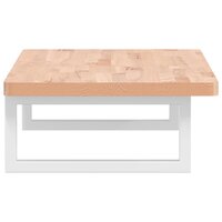 Badkamer wandschap staal en massief beukenhout 5