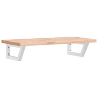 Badkamer wandschap staal en massief beukenhout 2