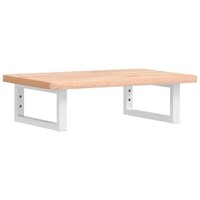 Badkamer wandschap staal en massief beukenhout 2