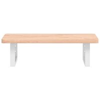 Badkamer wandschap staal en massief beukenhout 4