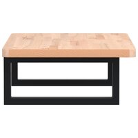 Badkamer wandschap staal en massief beukenhout 5