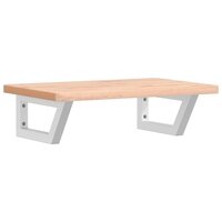 Badkamer wandschap staal en massief beukenhout 2