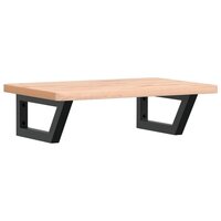 Badkamer wandschap staal en massief beukenhout 2