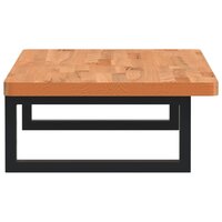 Badkamer wandschap staal en massief beukenhout 5