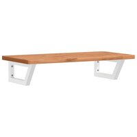 Badkamer wandschap staal en massief beukenhout 2