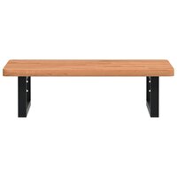 Badkamer wandschap staal en massief beukenhout 4